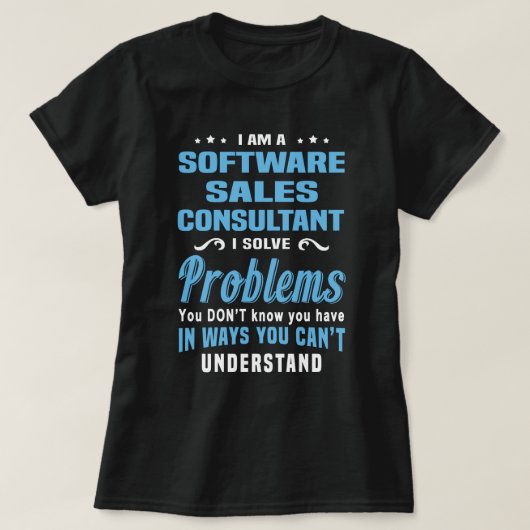 Software Sales Consultant T-Shirt (Design vorne)