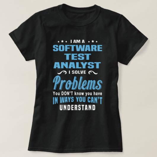 Software Test Analyst T-Shirt (Design vorne)