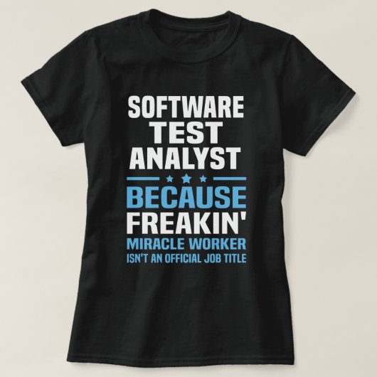 Software Test Analyst T-Shirt (Design vorne)