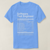 Software Test Engineer Ernährung und unverzichtbar T-Shirt (Design vorne)