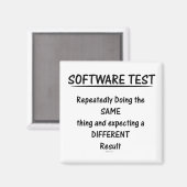 Software Test Magnet (Vorderseite/Rückseite)