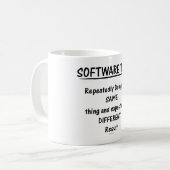 Software-Test-Tasse Kaffeetasse (Vorderseite Links)