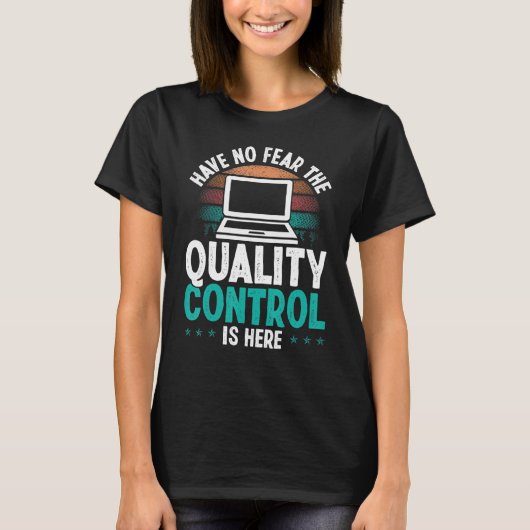 Software Testen des Vintagen Qualitätssicherungsco T-Shirt (Vorderseite)