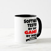 Software Tester by Day Gamer by Night Tasse (VorderseiteRechts)