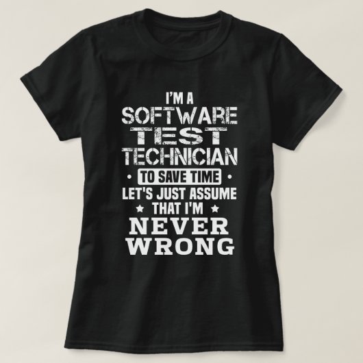 Software-Testtechniker T-Shirt (Design vorne)