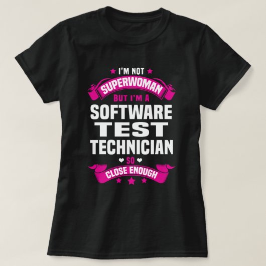 Software-Testtechniker T-Shirt (Design vorne)