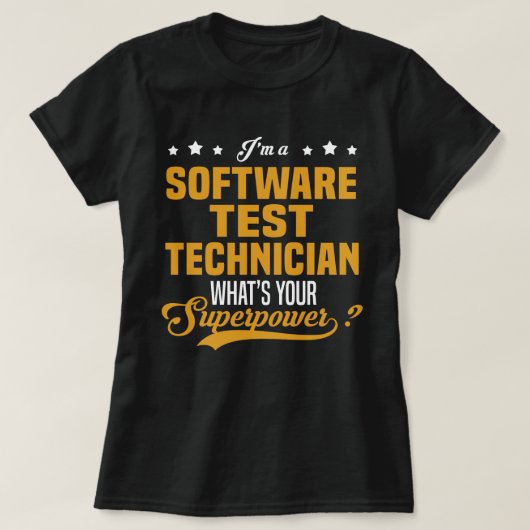Software-Testtechniker T-Shirt (Design vorne)