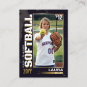 Software Trading Card Gold Baseball Player Card Telefonnummerkarte (Vorderseite)