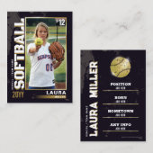 Software Trading Card Gold Baseball Player Card Telefonnummerkarte (Vorne/Hinten)