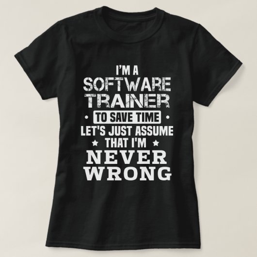 Software-Trainer T-Shirt (Design vorne)