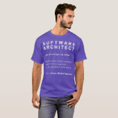 Softwarearchitektin Definition Funny Developer T-Shirt (Vorne ganz)