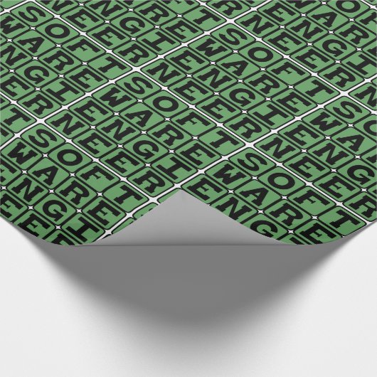 Softwareentwickler, Computerberuf Geschenkpapier (Ecke)