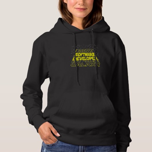 Softwareentwickler Cool Galaxy Job Hoodie (Vorderseite)