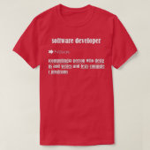 SOFTWAREENTWICKLER-DEFINITION GIFTCODERCOMPTURBEST T-Shirt (Design vorne)