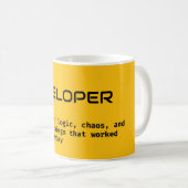 Softwareentwickler - Funny Job Definition Kaffeetasse (VorderseiteRechts)