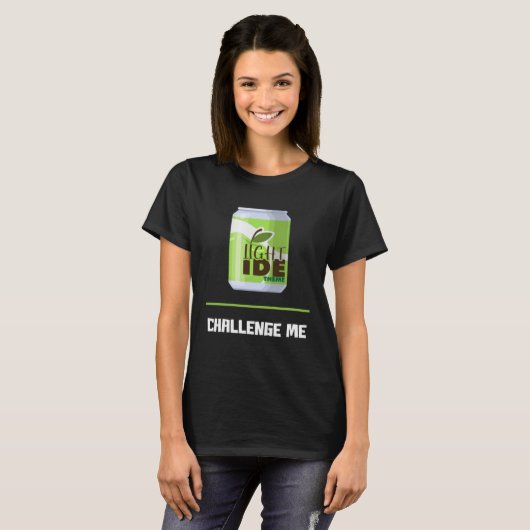 Softwareentwickler Hell IDE Theme Challenge Me T-Shirt (Vorne ganz)