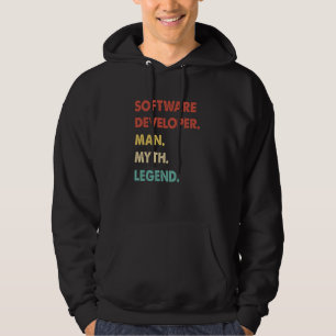 Softwareentwickler Mann Mythos Legende 1 Hoodie