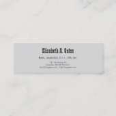 Softwareentwickler Mini Visitenkarte (Rückseite)