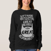 Softwareentwickler Mit Großartigen Bärten  Codiere Sweatshirt (Vorderseite)