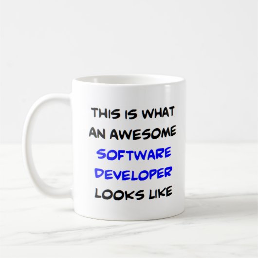 Softwareentwickler, phantastisch kaffeetasse (Links)