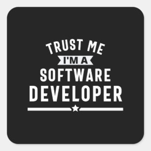 Softwareentwickler Quadratischer Aufkleber