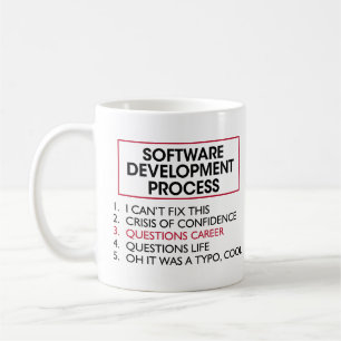 Softwareentwickler - Softwareentwicklungsprozess Kaffeetasse