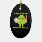 Softwareentwicklung ist eine künstlerische keramikornament (Links)