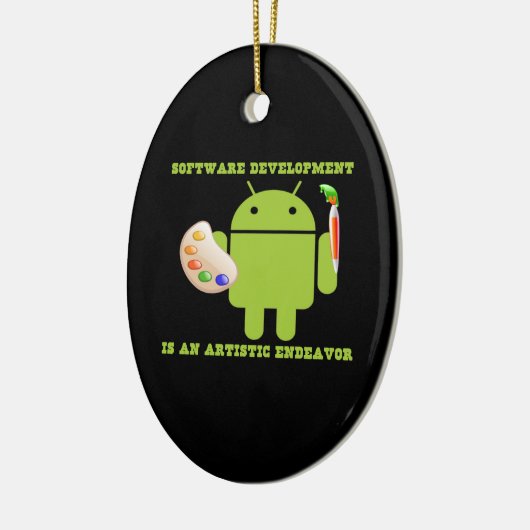 Softwareentwicklung ist eine künstlerische keramikornament (Links)