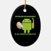 Softwareentwicklung ist eine künstlerische keramikornament (Vorne)