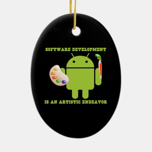 Softwareentwicklung ist eine künstlerische keramikornament (Hinten)