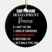 Softwareentwicklungsprozess Python Programmierer Keramik Ornament (Vorne)