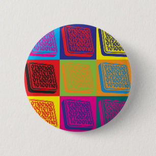 Softwaretechnik-Pop-Kunst Button