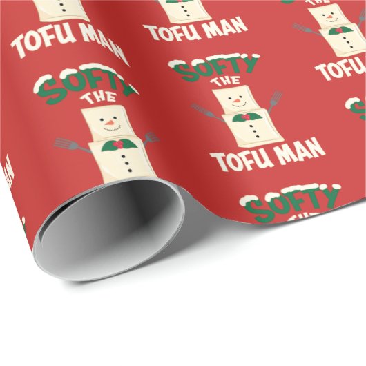 Softy das Tofu-Mann-vegane Geschenkpapier (Rolleneckpunkt)