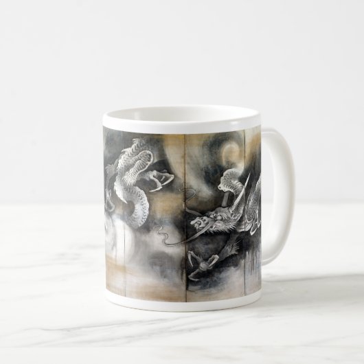 Soga Nichokuan Dragon und Tiger Kaffeetasse (VorderseiteRechts)