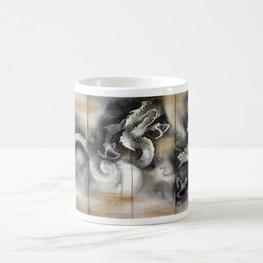 Soga Nichokuan Dragon und Tiger Kaffeetasse (Mittel)