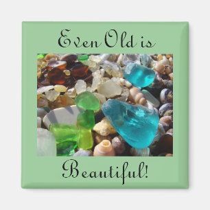 Sogar alt ist schön! Magneten Strand Seaglass Magnet