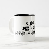 Sogar AUSSERIRDISCHEN brauchen etwas zu trinken. Zweifarbige Tasse (Vorderseite Links)