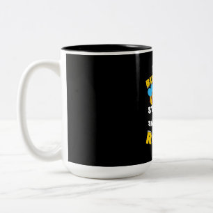 Sogar bewohnte Bienen Zweifarbige Tasse