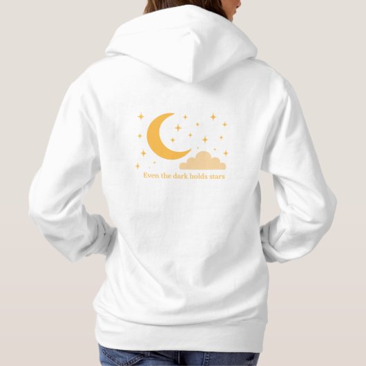 Sogar der Dunkle hält die Sterne in Hoodie (Rückseite)