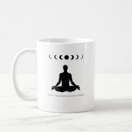 Sogar der Mond geht durch Phasen Kaffeetasse