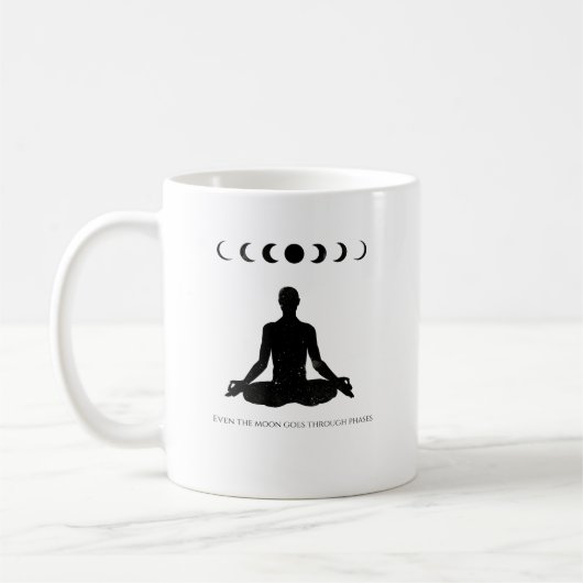 Sogar der Mond geht durch Phasen Kaffeetasse (Links)