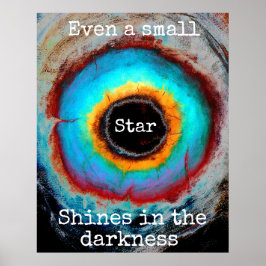 Sogar ein kleiner Star scheut im Dunkeln Poster