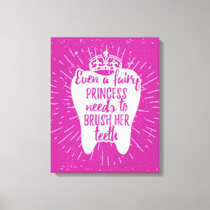 Sogar eine leidenschaftliche Prinzessin muss sich  Leinwanddruck