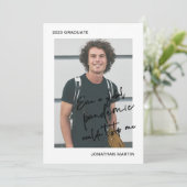 Sogar eine Pandemie-Partei mit einem Foto Graduati Einladung (Stehend Vorderseite)