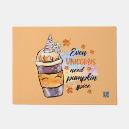 Sogar Einhorn brauchen Pumpkin-Gewürz Fußmatte