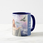 Sogar Engel brauchen Kaffee-Tasse Tasse (VorderseiteRechts)