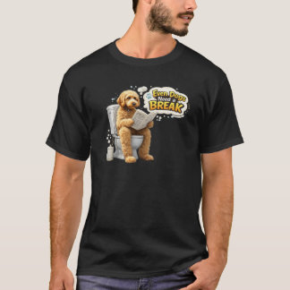 Sogar Hunde brauchen eine Pause Lustiger Hunde-Bad T-Shirt