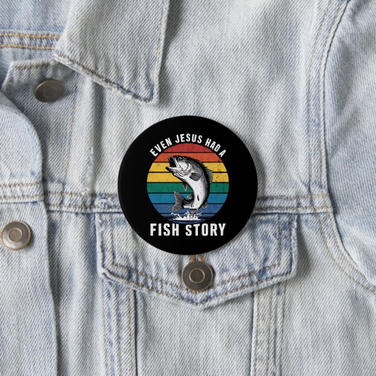 Sogar Jesus hatte den Bassfisch aus der Fischgesch Button (Beispiel)