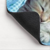 Sogar Kätzchen-Liebe-Teddy-Bären Mousepad (Ecke)