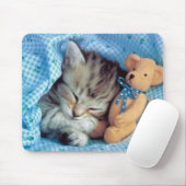 Sogar Kätzchen-Liebe-Teddy-Bären Mousepad (Mit Mouse)